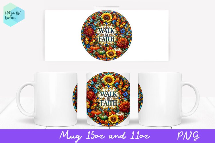 Religious quotes Mug Sublimation 11OZ and 15OZ example image 1