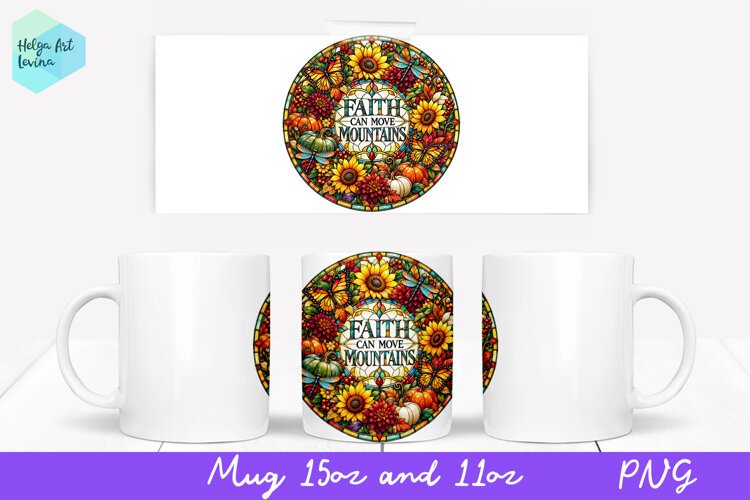 Religious quotes Mug Sublimation 11OZ and 15OZ example image 1