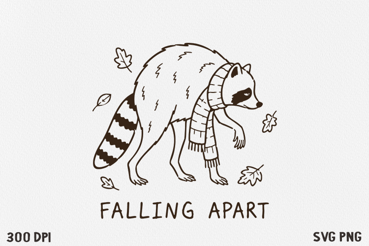 Funny Raccoon SVG PNG, Viral raccoon meme.