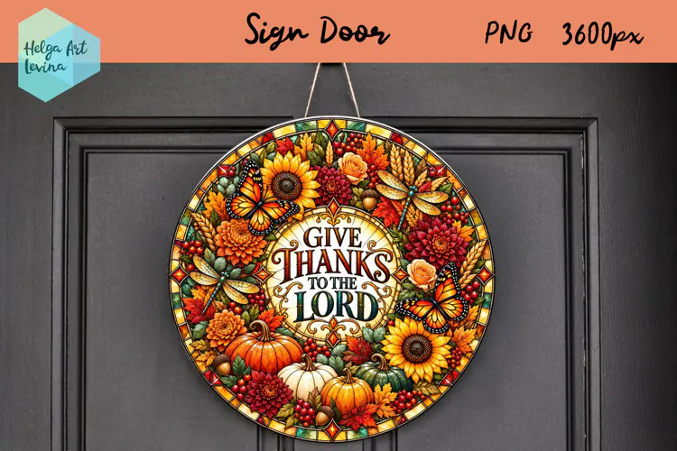 Religious quotes, Round Sign Door, Autumn PNG