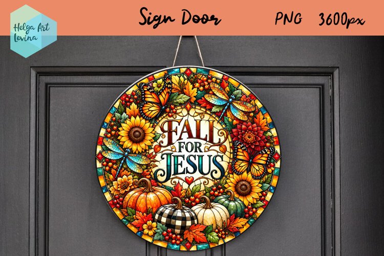 Religious quotes, Round Sign Door, Autumn PNG example image 1