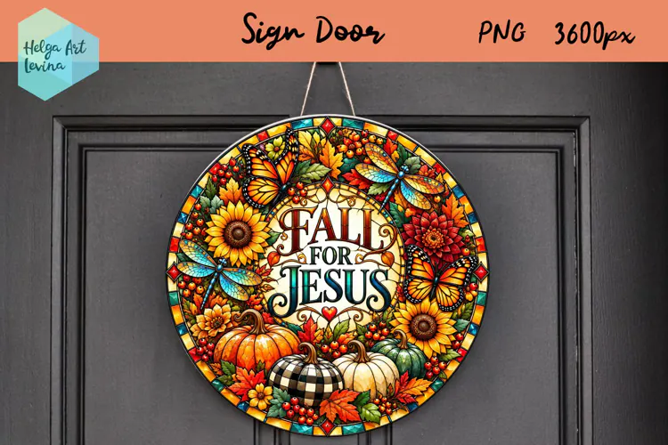 Religious quotes, Round Sign Door, Autumn PNG