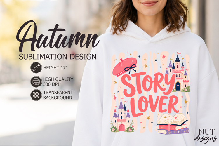 Story Lover Sublimation Cozy Fall shirt Coquette Fairy tale