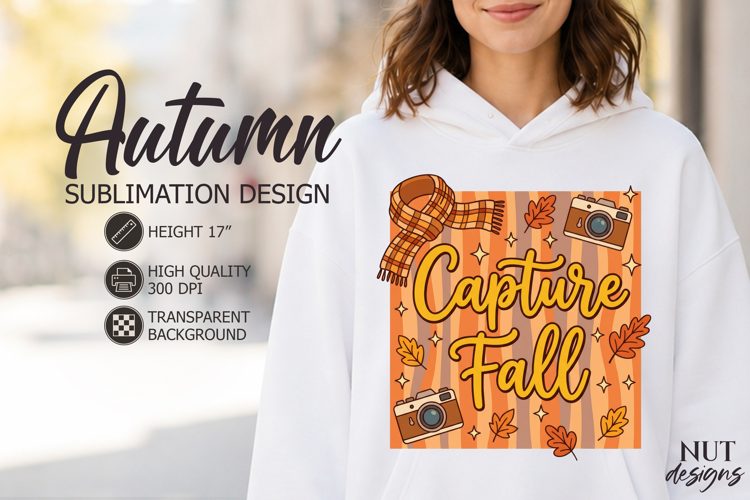 Capture Fall Camera Cozy Autumn Sublimation Coquette