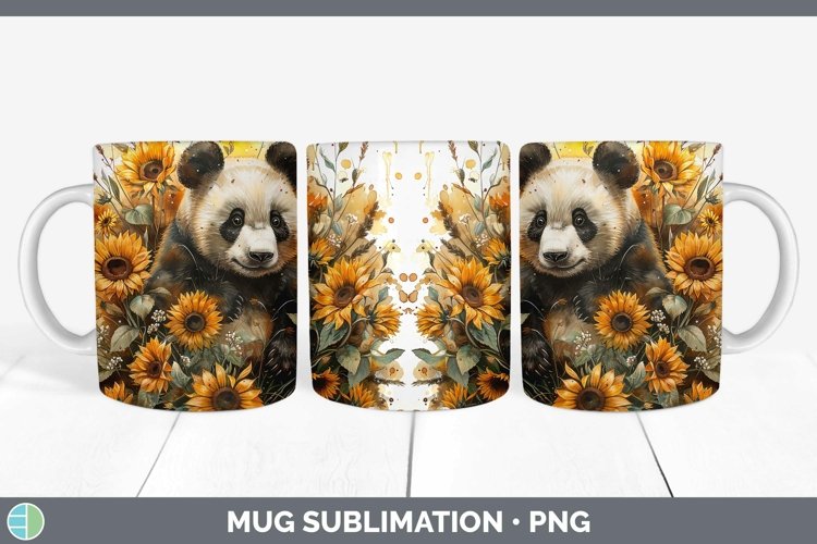 GorgeousAutumn Sunflowers Mug Wrap design.