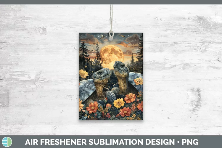 Autumn Tortoise Air Freshener Sublimation Car Freshener Desi