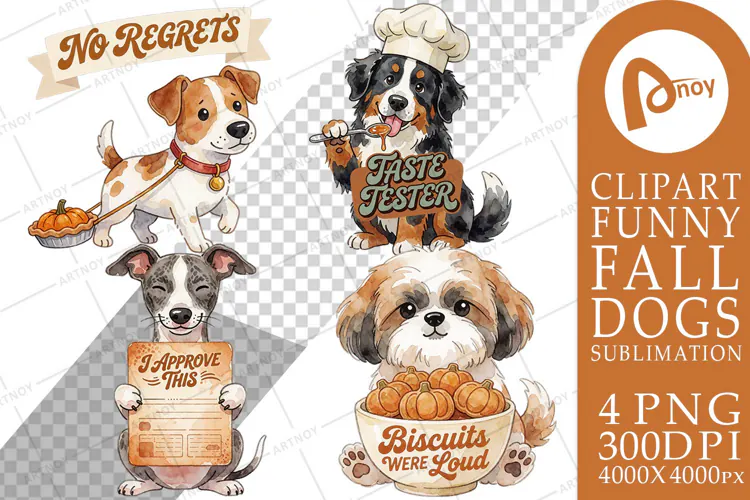 Autumn Treat Thieves Snack Pups Sublimation