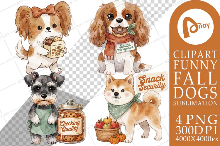 Autumn Treat Thieves Snack Pups Sublimation