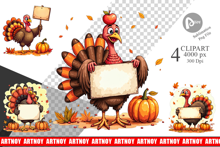 Autumn Turkey Clipart