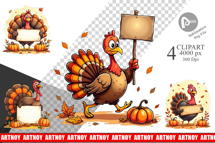 Autumn Turkey Clipart