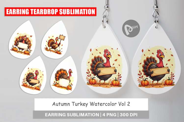 Autumn Turkey Earring