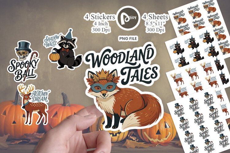 Autumn Twilight Masquerade Sticker example image 1