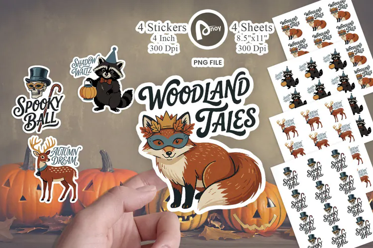 Autumn Twilight Masquerade Sticker