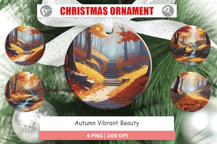 Christmas Ornaments Autumn Vibrant Beauty