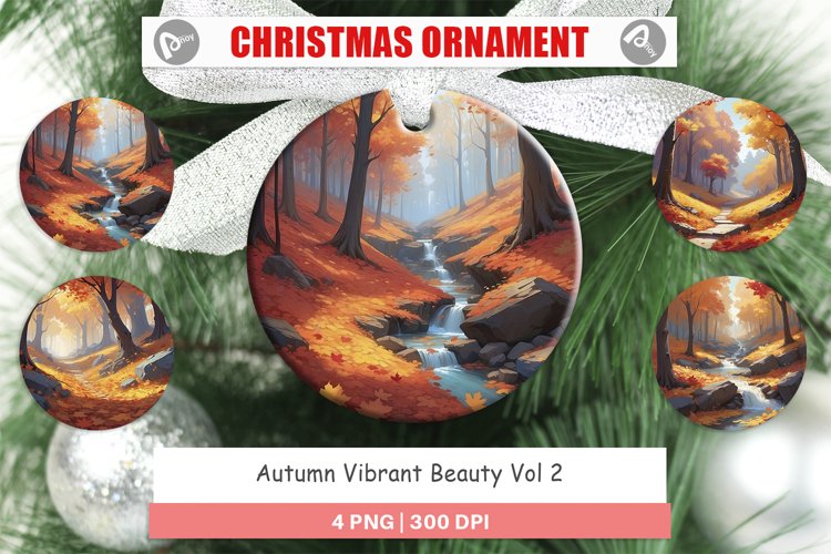 Christmas Ornaments Autumn Vibrant Beauty