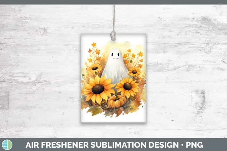 Autumn Watercolor Ghost Air Freshener Sublimation Car Freshe