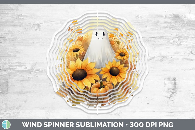 GorgeousAutumn Watercolor Wind Spinner design.