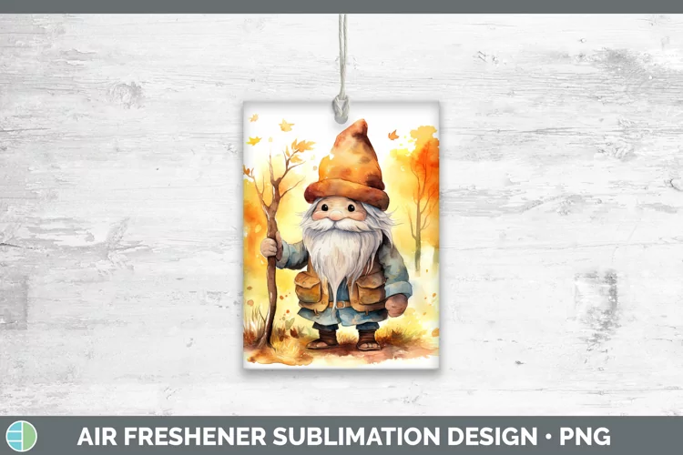 Autumn Watercolor Gnomes Air Freshener Sublimation Car Fresh