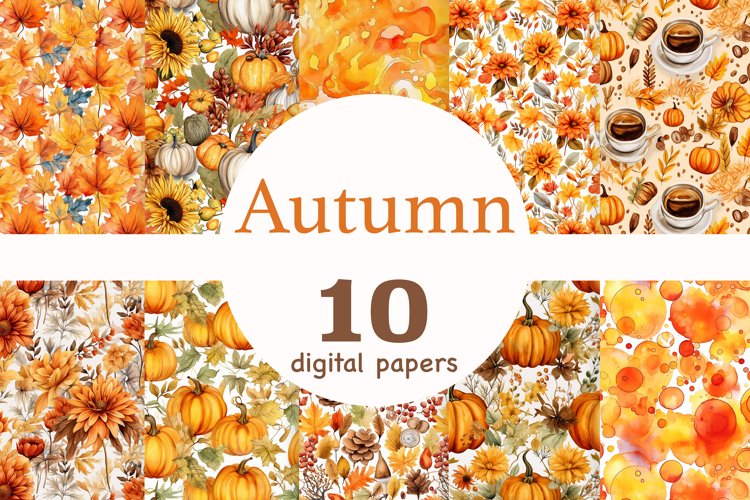 Autumn Seamless Paper | Pumpkin Pattern Collection