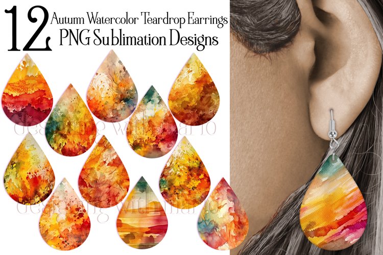 Earring Sublimation Designs Image 2