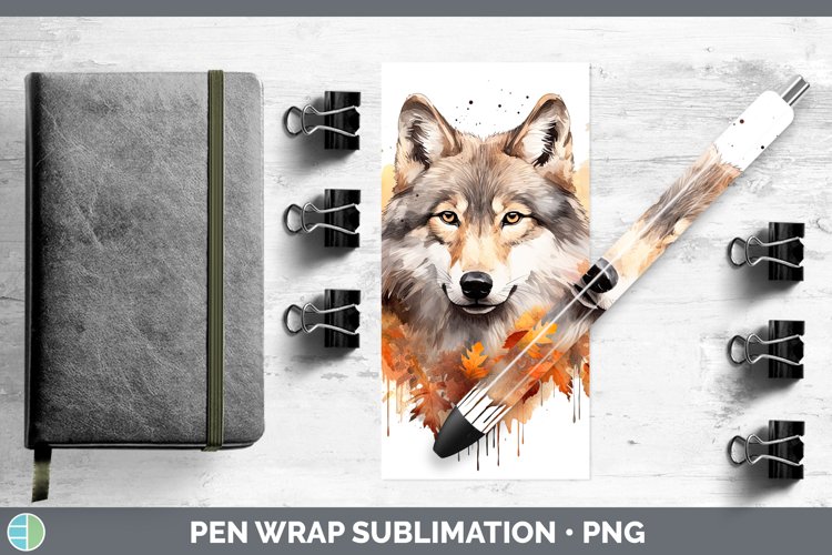 GorgeousAutumn Watercolor Pen Wrap design.