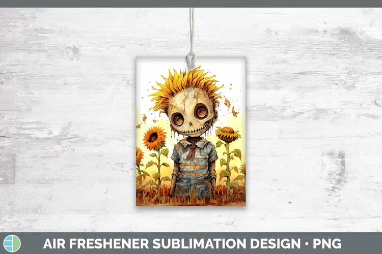Autumn Watercolor Zombie Air Freshener Sublimation Car Fresh