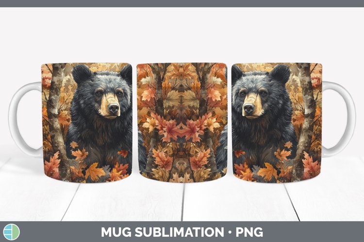 GorgeousAutumn Woodland Animals Mug Wrap design.