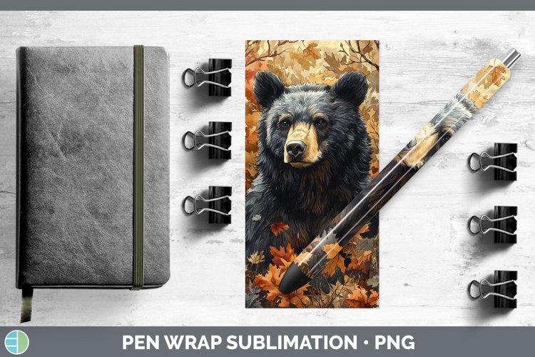 GorgeousAutumn Woodland Animals Pen Wrap design.