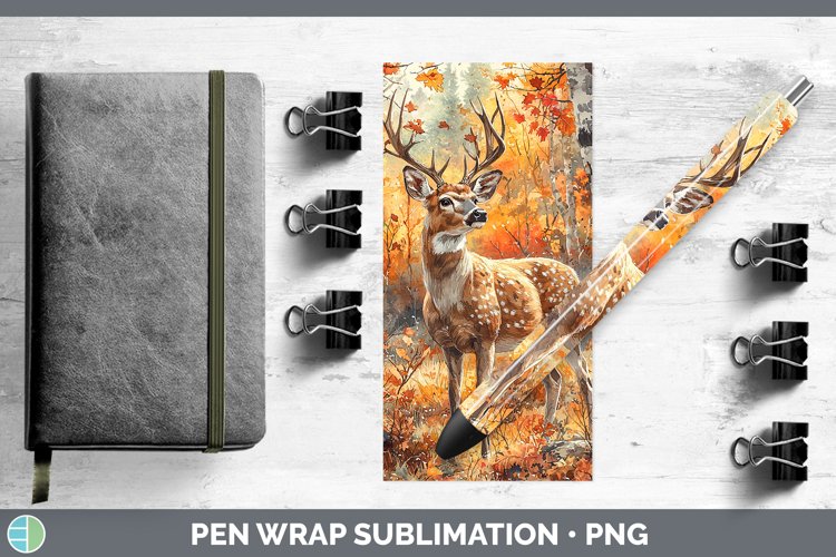 GorgeousAutumn Woodland Animals Pen Wrap design.