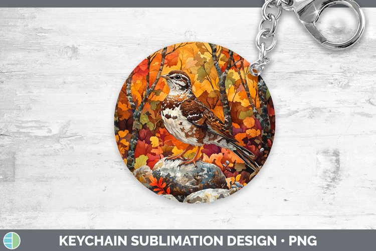 GorgeousAutumn Woodland Animals Keychain design.