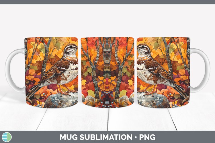 GorgeousAutumn Woodland Animals Mug Wrap design.