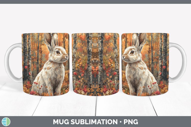 GorgeousAutumn Woodland Animals Mug Wrap design.
