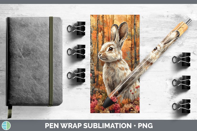 GorgeousAutumn Woodland Animals Pen Wrap design.