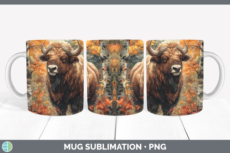 GorgeousAutumn Woodland Animals Mug Wrap design.