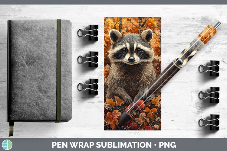 GorgeousAutumn Woodland Animals Pen Wrap design.