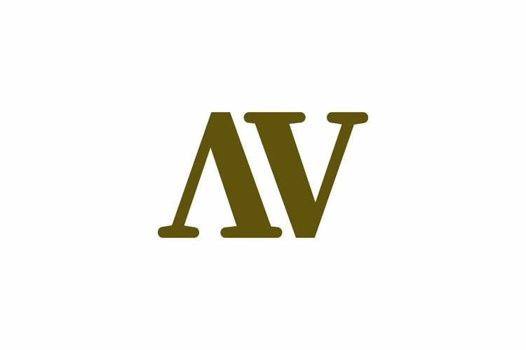 AV logo design vector template example image 1
