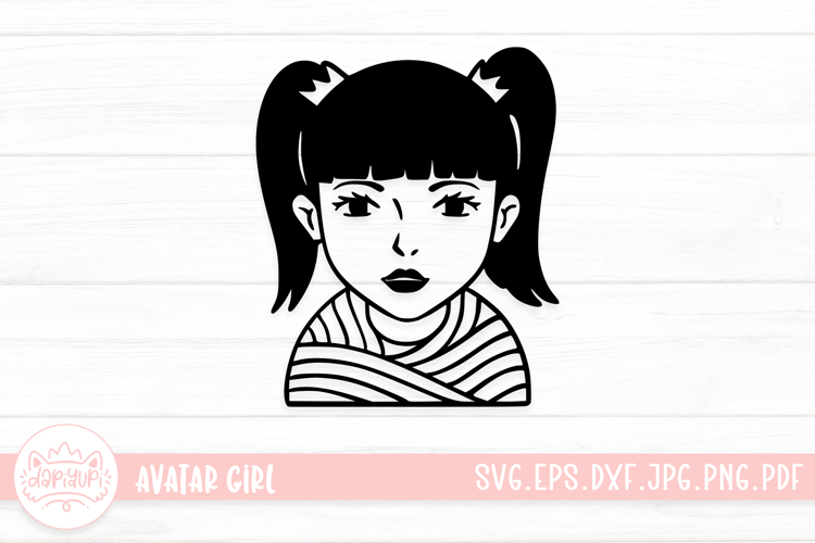 Avatar Girl SVG Cut File