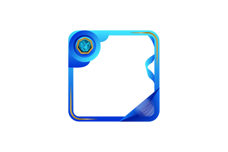 Avatar gradient frame art and border with diamond element example image 1
