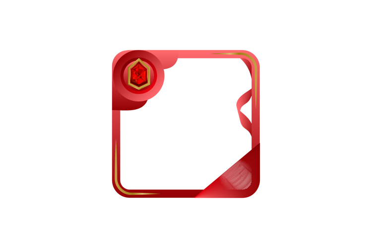 Avatar gradient frame art and border with diamond element example image 1
