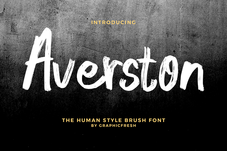 Averston - The Human Style Brush Font