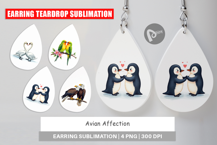 Avian Bird Couples Earring