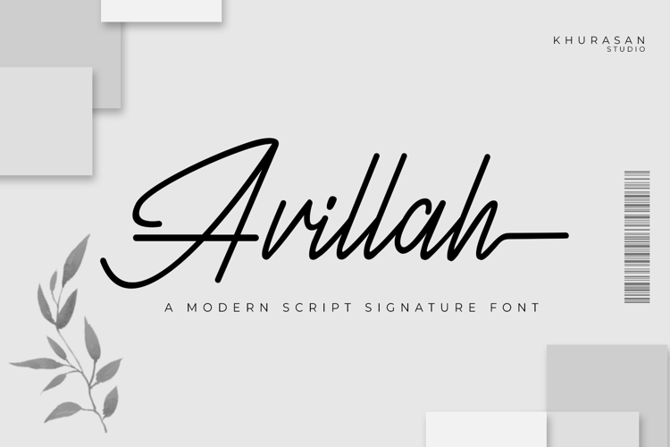 Avillah - a Modern Signature Font