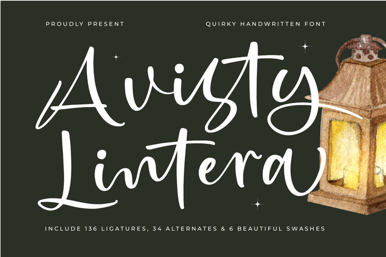 Avisty Lintera - Quirky Handwritten Font