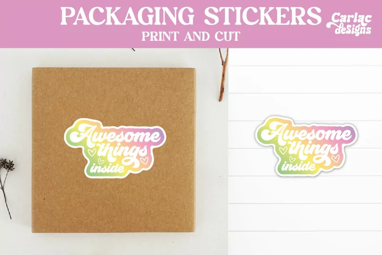 Packaging Stickers, Awesome Things Inside