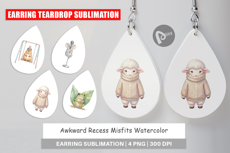 Awkward Recess Misfits Earring