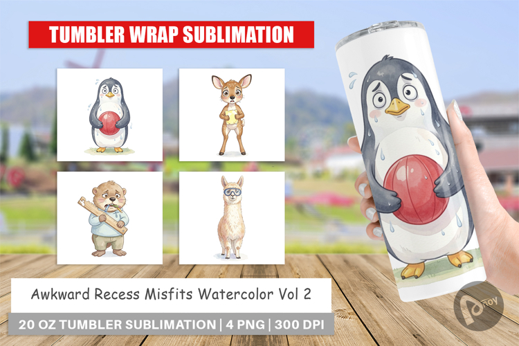 Awkward Recess Misfits Tumbler