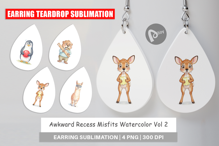 Awkward Recess Misfits Earring