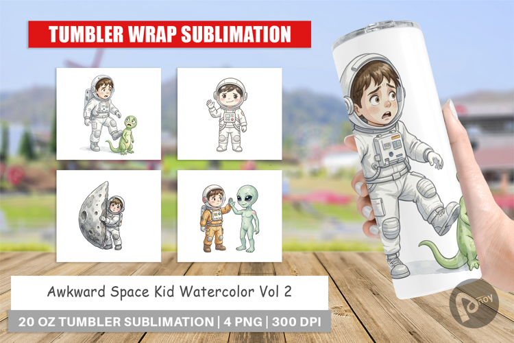 Awkward Space Kid Tumbler