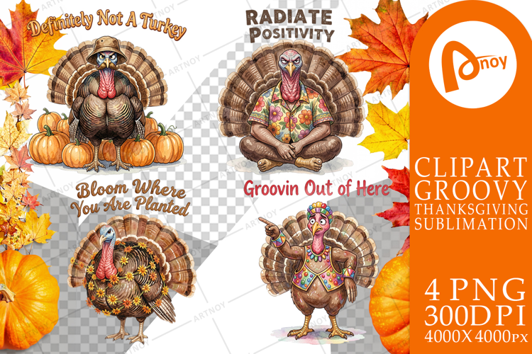 Awkward Turkey Retro Sublimation