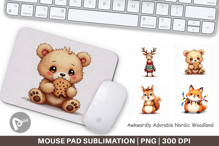 Nordic Woodland Mouse Pad